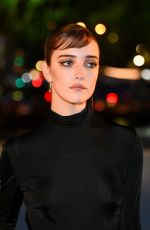 TALIA RYDER Arrives at Saint Laurent Show at Paris Fashion Week 09/27/2022