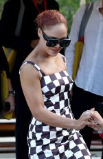 TESSA THOMPSON Arrives at Hotel Excelsior in Venice 09/09/2022