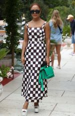 TESSA THOMPSON Arrives at Hotel Excelsior in Venice 09/09/2022