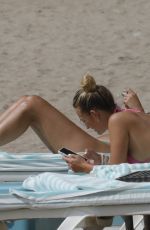 TIFFANY and LUCY WATSON at Beach in Barcelona 09/01/2022