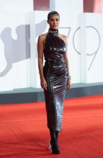 TINA KUNAKEY at Athena Premiere at 79th Venice International Film Festival 09/02/2022