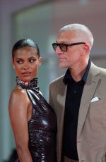 TINA KUNAKEY at Athena Premiere at 79th Venice International Film Festival 09/02/2022
