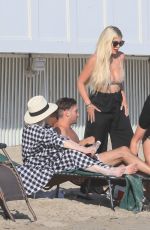 TORI SPELLING at a Beach in Malibu 09/06/2022
