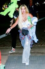 TORI SPELLING Leaves Sunday Funday at Malibu Chili Cook-off 09/04/2022