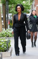 TRACEE ELLIS ROSS Leaves Her Hotel in New York 09/28/2022