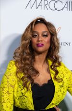 TYRA BANKS Arrives at MBFW Marc Cain Fashion Show 09/06/2022 