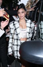 VANESSA HUDGENS Leaves Versace Show at Milan Fashion Week 09/232/2022