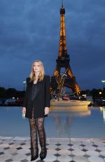 VIRGINIE EFIRA Arrives at Saint Laurent Show at Paris Fashion Week 09/27/2022