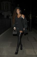WINNIE HARLOW Arrives at Burberry Spring/Summer 2023 Aftershow Party in London 09/26/2022