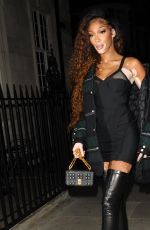 WINNIE HARLOW Arrives at Burberry Spring/Summer 2023 Aftershow Party in London 09/26/2022