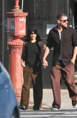 ZOE KRAVITZ and Channing Tatum Out in New York 09/18/2022
