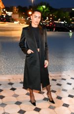 ZOE KRAVITZ Arrives at Saint Laurent Show at Paris Fashion Week 09/27/2022