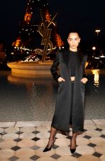 ZOE KRAVITZ Arrives at Saint Laurent Show at Paris Fashion Week 09/27/2022