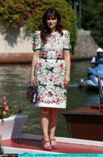ZOOEY DESCHANEL Arrives at Hotel Excelsior in Venice 09/07/2022