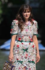 ZOOEY DESCHANEL Arrives at Hotel Excelsior in Venice 09/07/2022