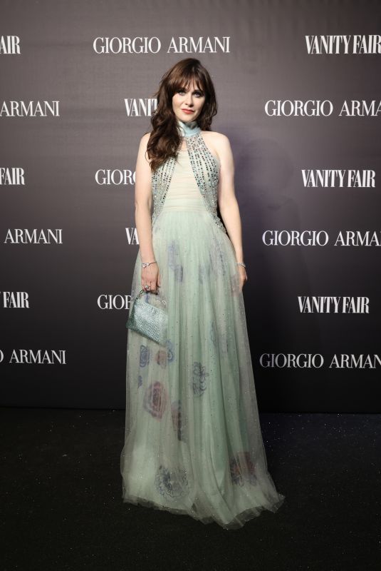 ZOOEY DESCHANEL at Ball of Light Hosted by Giorgio Armani & Vanity Fair in Venice 09/03/2022