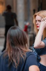 ABIGAIL COWEN on the Set of Electra in Italy 10/15/2022