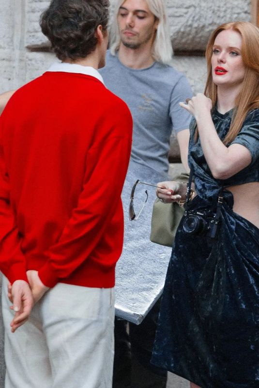 ABIGAIL COWEN on the Set of Electra in Italy 10/15/2022