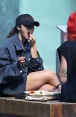 ADDISON RAE and Fedi Out for Lunch in Los Angeles 10/20/2022