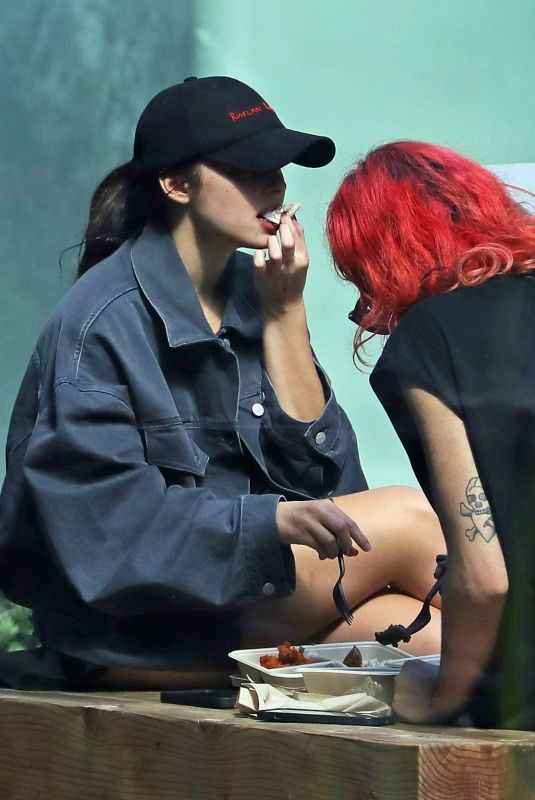 ADDISON RAE and Fedi Out for Lunch in Los Angeles 10/20/2022