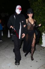 ADDISON RAE and Omer Fedi Leaves Halloween Party at Chateau Marmont in West Hollywood 10/29/2022