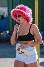 ADDISON RAE Enjoys a Lollipop Out in West Hollywood 10/18/2022