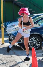 ADDISON RAE Enjoys a Lollipop Out in West Hollywood 10/18/2022