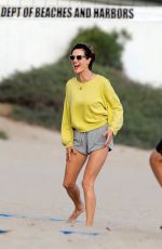ALESSANDRA AMBROSIO at a Beach in Santa Monica 10/01/2022