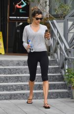 ALESSANDRA AMBROSIO Leaves Caffe Luxxe After a Workout Session in Brentwood 10/09/2022