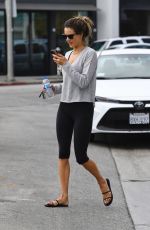 ALESSANDRA AMBROSIO Leaves Caffe Luxxe After a Workout Session in Brentwood 10/09/2022