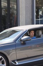 ALESSANDRA AMBROSIO Out Driving in Her Bentley in Beverly Hills 10/25/2022