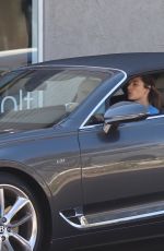 ALESSANDRA AMBROSIO Out Driving in Her Bentley in Beverly Hills 10/25/2022