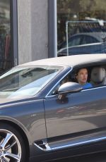 ALESSANDRA AMBROSIO Out Driving in Her Bentley in Beverly Hills 10/25/2022