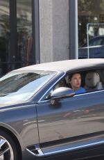 ALESSANDRA AMBROSIO Out Driving in Her Bentley in Beverly Hills 10/25/2022