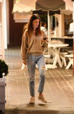 ALESSANDRA AMBROSIO Out for Dinner in Brentwood 10/21/2022