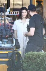 ALEXANDRA DADDARIO and Tommy Dorfman on the Set of I Wish You All the Best in Los Angeles 10/27/2022