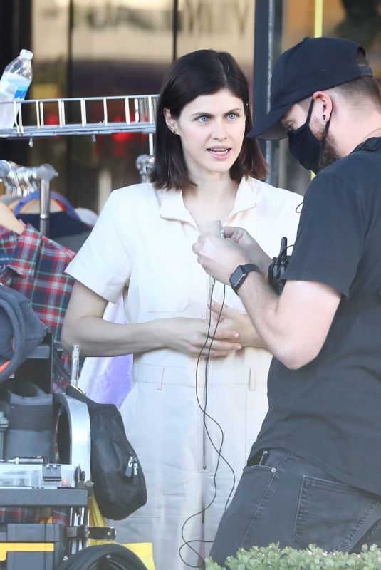 ALEXANDRA DADDARIO and Tommy Dorfman on the Set of I Wish You All the Best in Los Angeles 10/27/2022