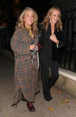 AMANDA HOLDEN and LISA FAULKNER Leaves at Richmond Theatre in London 10/04/2022
