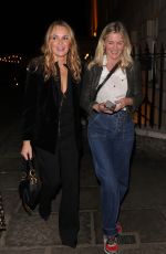 AMANDA HOLDEN and LISA FAULKNER Leaves at Richmond Theatre in London 10/04/2022