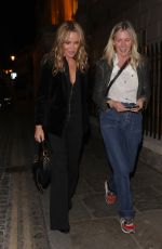 AMANDA HOLDEN and LISA FAULKNER Leaves at Richmond Theatre in London 10/04/2022