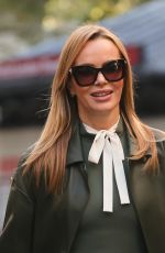 AMANDA HOLDEN Arrives at Her Weekday Radio Show in London 10/24/2022