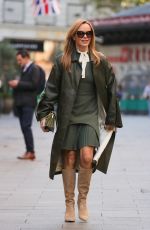 AMANDA HOLDEN Arrives at Her Weekday Radio Show in London 10/24/2022