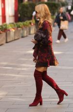 AMANDA HOLDEN Leaves Breakfast Show in London 10/10/2022