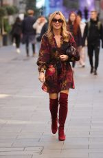 AMANDA HOLDEN Leaves Breakfast Show in London 10/10/2022