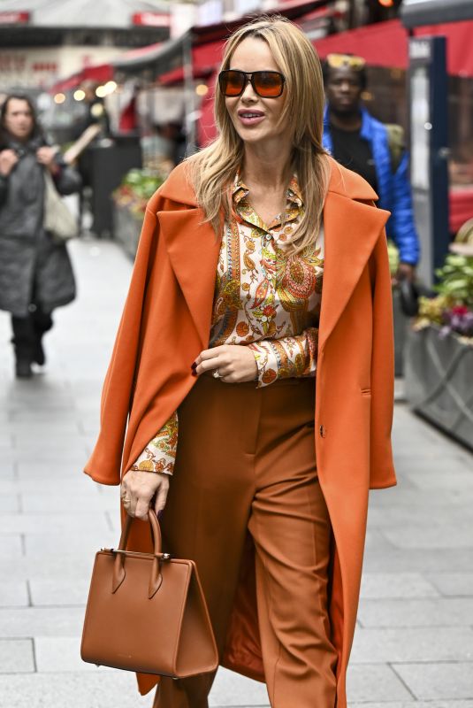 AMANDA HOLDEN Leaves Heart FM Radio in London 10/28/2022