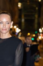 AMBER VALLETTA Arrives at Saint Laurent Rive Droite Sushi Park Opening Night in Paris 09/28/2022