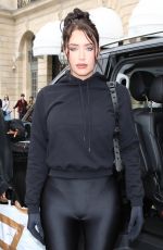 ANASTASIA KARANIKOLAOU Heading to Balenciaga Fashion Show in Paris 10/02/2022