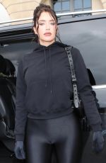 ANASTASIA KARANIKOLAOU Heading to Balenciaga Fashion Show in Paris 10/02/2022