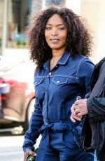 ANGELA BASSETT Leaves Wallys in Beverly Hills 10/10/2022