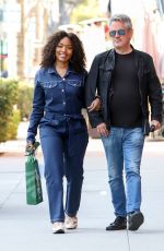 ANGELA BASSETT Leaves Wallys in Beverly Hills 10/10/2022